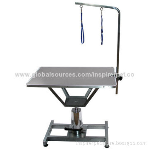 Pet Grooming Table, Hydraulic Pump, Adjustable Height